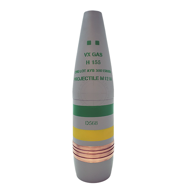 155mm VX Chemical Artillery Projectile - Inert Replica OTA-2981