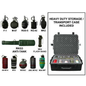 Grenade Training Kit (With Case) - Inert Replica Training Aids