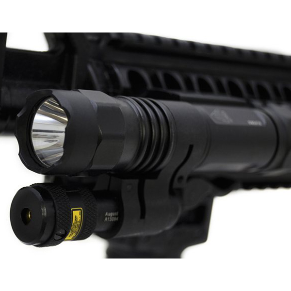 Leapers UTG Tactical LED Flashlight and Red Laser Sight - Weaver Rail