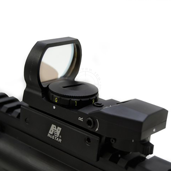 NcStar Tactical Red Dot Sight - Red & Green 4-Pattern Reticle