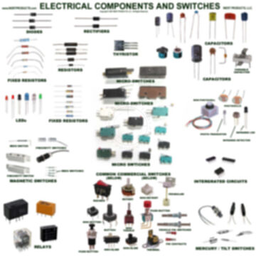Electrical Components and Switches Poster