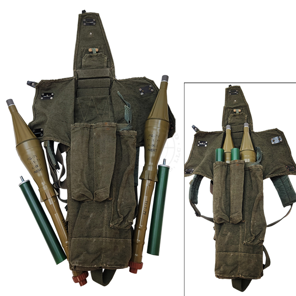 RPG Rocket Bag (w 2X Inert PG-7V 85mm RPG Rockets & Boosters) OTA-RPG7BP