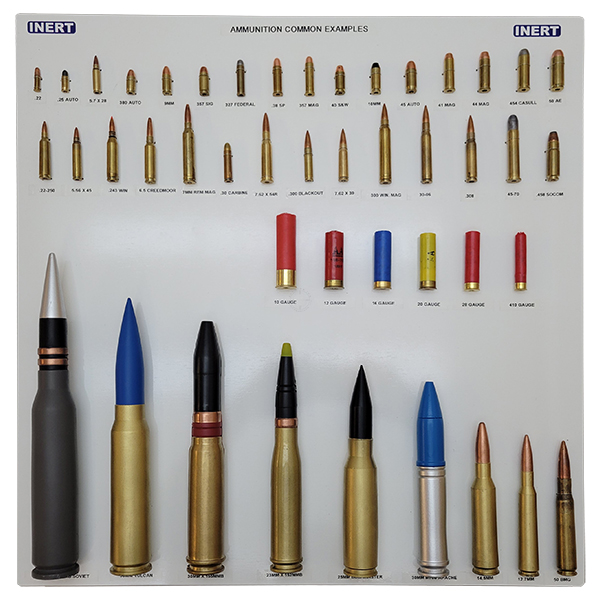 Typical Ammunition and Components Display Board OTA-AMM1 v2