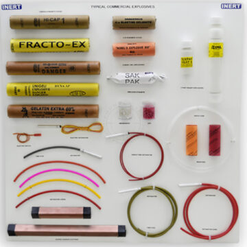 Typical Commercial Explosives Display Board