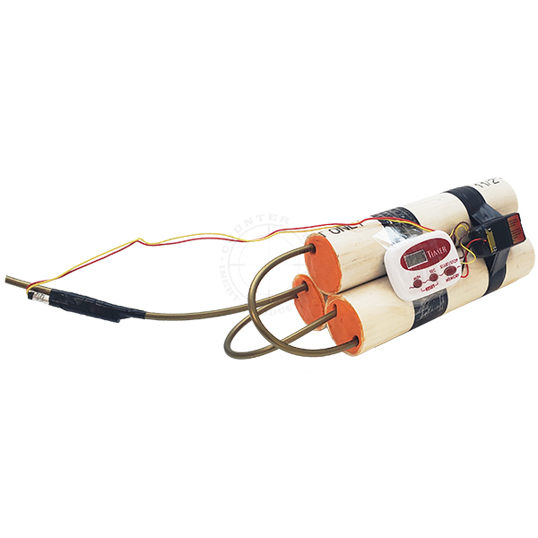 Triple PVC Pipe Bomb IED (Timed) - Inert Replica OTA-6132
