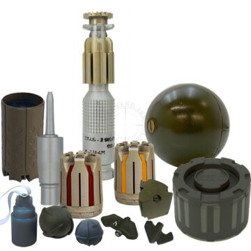 Submunition / Cluster Bomb / Scatterable Mine Training Kit - Inert Replicas